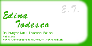 edina todesco business card